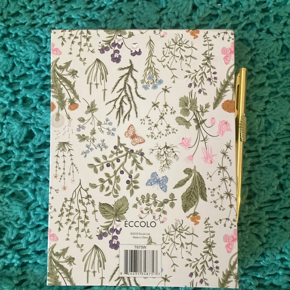 Notepad/Notebook With Gold Pen 150-Sheets NWT - Picture 2 of 7